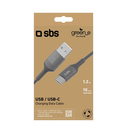 sbs-grecableusbtck-cable-usb-12-m-usb-a-usb-c-negro