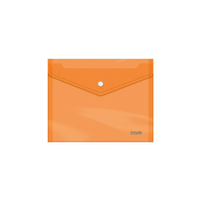 dohe-sobre-con-cierre-de-broche-tamano-a5-polipropileno-cristal-transparente-150-micras-color-naranja