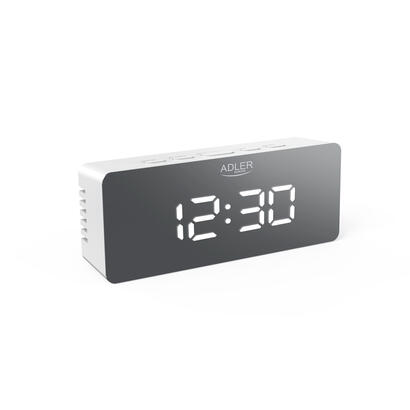 despertador-adler-ad-1189w-alarm-clock-white