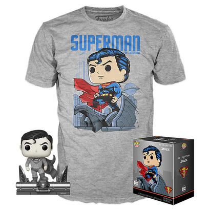 set-figura-pop-tee-dc-comics-jim-lee-superman-exclusive-talla-m
