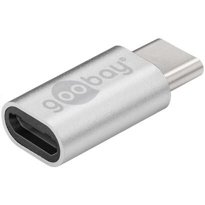 goobay-56636-adaptador-usb-c-usb-20-micro-plata