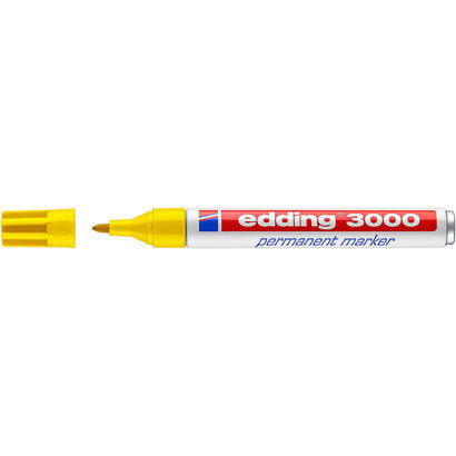 pack-de-10-unidades-edding-3000-rotulador-permanente-punta-redonda-de-15mm-trazo-entre-15-y-3mm-recargable-secado-rapido-color-a