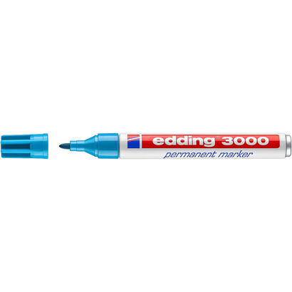 pack-de-10-unidades-edding-3000-rotulador-permanente-punta-redonda-de-15mm-trazo-entre-15-y-3mm-recargable-secado-rapido-color-a