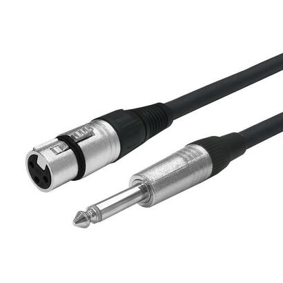 vivolink-proaudxlrfjack1-cable-de-audio-1-m-xlr-635mm-negro