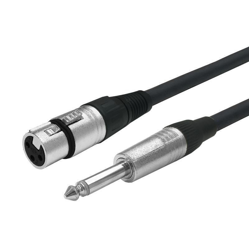 vivolink-proaudxlrfjack1-cable-de-audio-1-m-xlr-635mm-negro