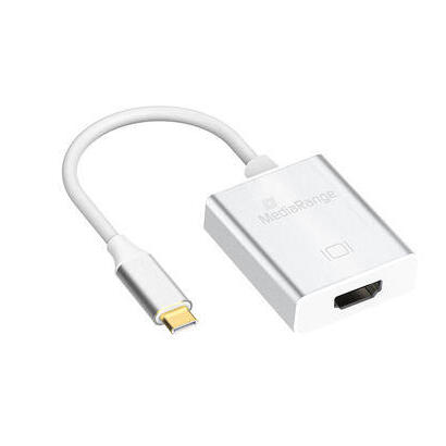 mediarange-usb-type-c-31-auf-hdmi-converter-silver