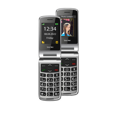 beafon-sl605-61-cm-24-negro-plata-telefono-para-personas-mayores