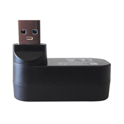 techly-mini-hub-giratorio-con-3-puertos-usb-30-negro