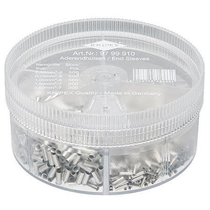 knipex-soromsbox-97-99-910-con-mangas-de-extremo-de-alambre-no-isolucionado-manga-de-cable-transparente-1900-piezas-97-99-910
