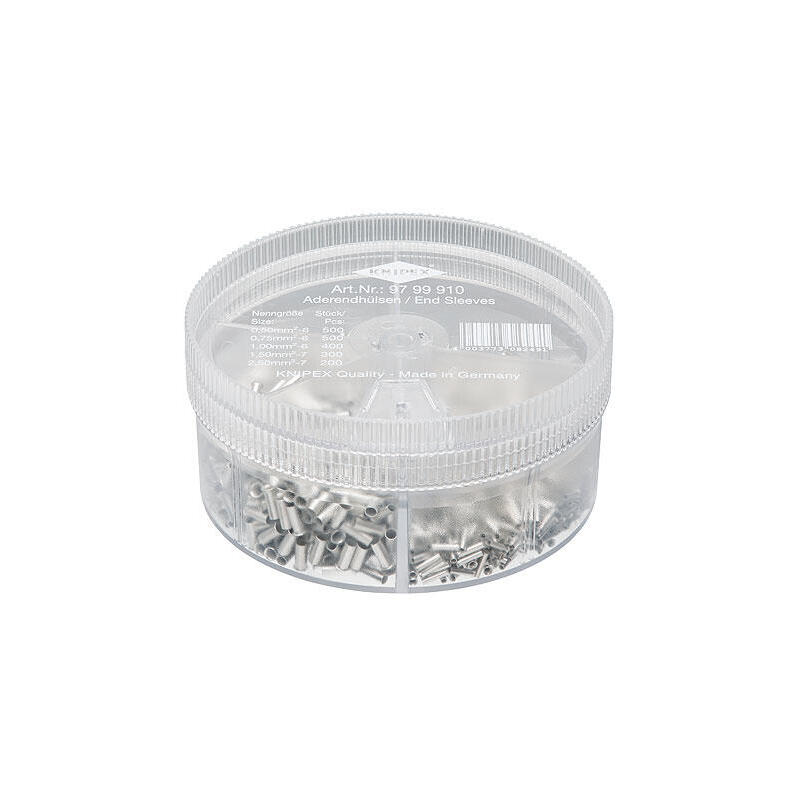knipex-soromsbox-97-99-910-con-mangas-de-extremo-de-alambre-no-isolucionado-manga-de-cable-transparente-1900-piezas-97-99-910