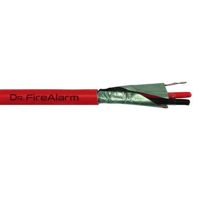 drfirealarm-fire2x15-lszh-rollo-100m-de-cable-manguera-rojo-flexible-trenzado-2-hilos-apantallado-lszh-2x15-cpr