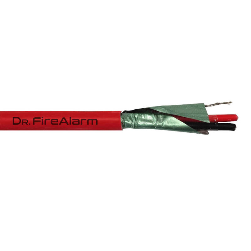 drfirealarm-fire2x15-lszh-rollo-100m-de-cable-manguera-rojo-flexible-trenzado-2-hilos-apantallado-lszh-2x15-cpr
