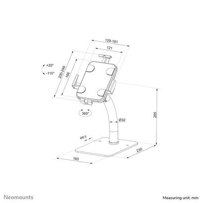 neomounts-by-newstar-soporte-para-mostrador-tablet-100x100-mm-1kg-79-11-blanco