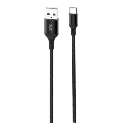 xo-cable-usb-a-macho-a-tipo-c-24a-carga-transmision-de-datos-alta-velocidad-2m-color-negro