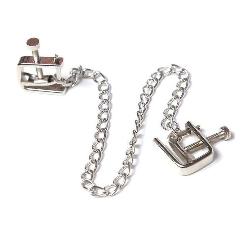 ohmama-fetish-pinzas-metalicas-tornillo-con-cadena ohmama-fetish-pinzas-metalicas-tornillo-con-cadena