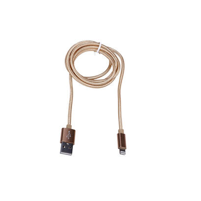 extralink-iphone-2a-charger-cable-lightning-to-usb-1-meter-rice-cotton-mesh-gold