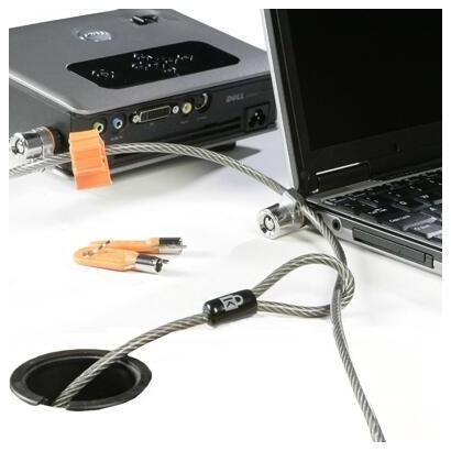 kensington-twin-microsaver-security-cable-lock-22-m-for-precision-t3400-t5400-precision-mobile-workstation-7510-7710-m4300-vostr