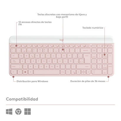 teclado-espanol-raton-logitech-mk470-slim-combo-rf-inalambrico-qwerty-rosa