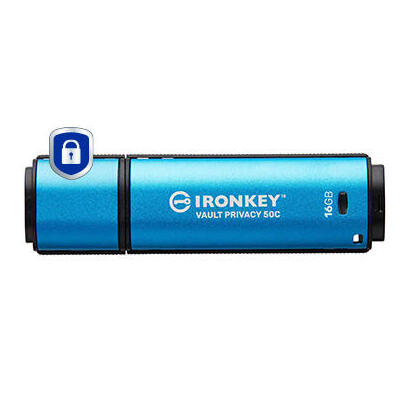 pendrive-kingston-16gb-usb-c-ironkey-vault-privacy-50c-aes-256-encrypted-fips-197