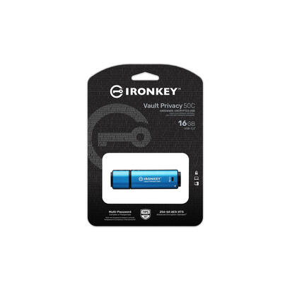 pendrive-kingston-16gb-usb-c-ironkey-vault-privacy-50c-aes-256-encrypted-fips-197