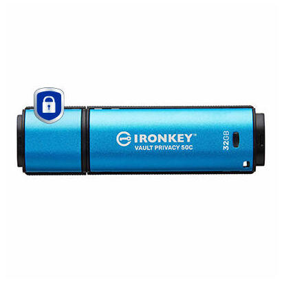 pendrive-kingston-32gb-usb-c-ironkey-vault-privacy-50c-aes-256-encrypted-fips-197-ikvp50c32gb