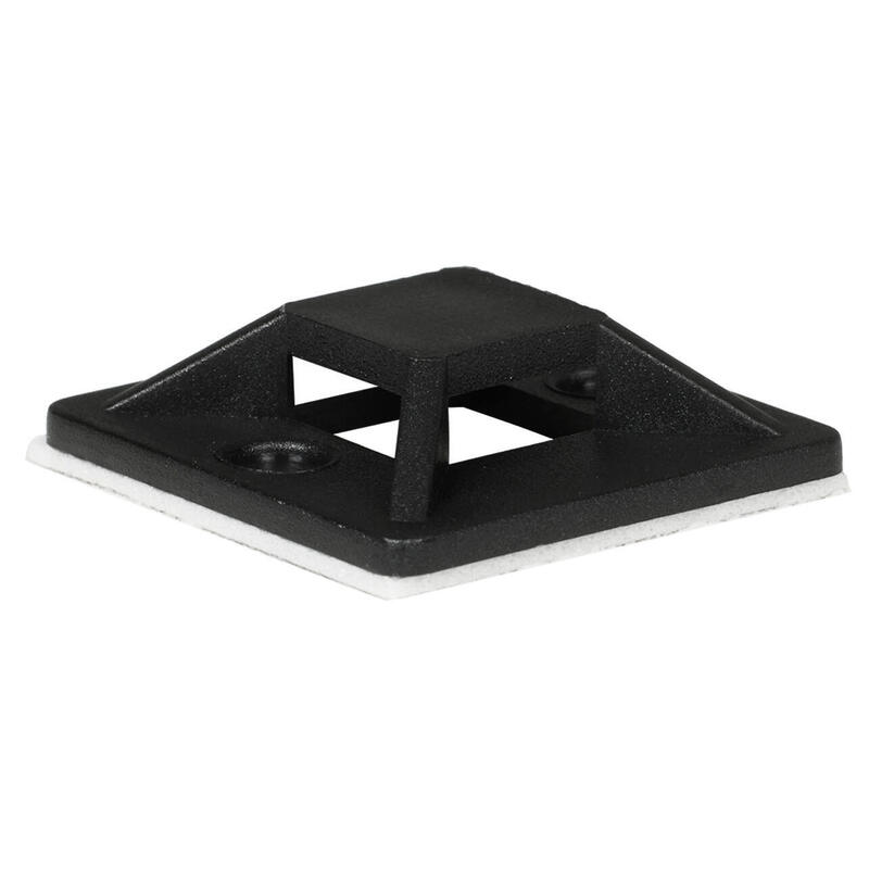 self-adhesive-cable-clips-25mm-x-25mm-black-50pcs-in-a-bag-warranty-36m