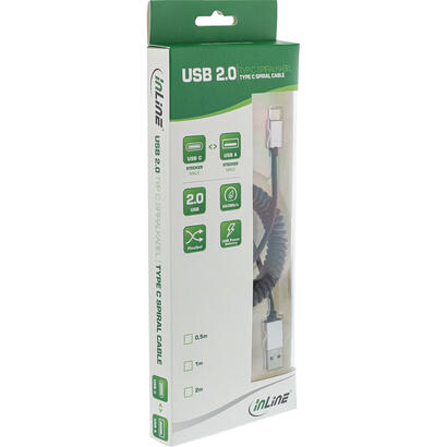 cable-en-espiral-inline-usb-20-conector-tipo-c-a-conector-a-negroaluminio-flexible-1-m