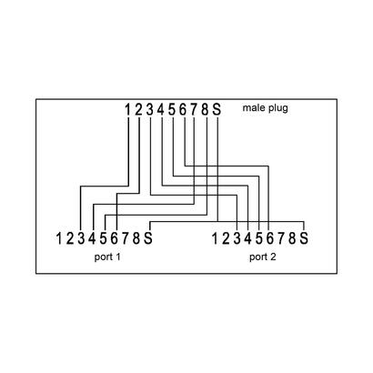 inline-isdn-port-doubler-1x-rj45-macho-a-2x-rj45-hembra-con-cable