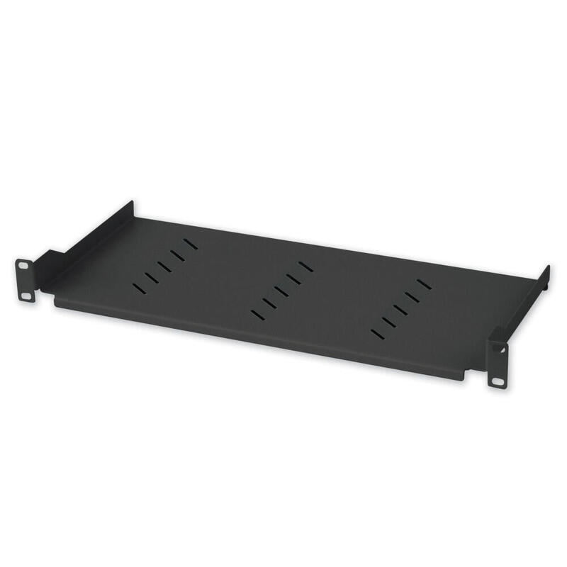 techly-360882-estante-1u-150mm-rack-19-2-puntos-de-montaje-perforado-negro