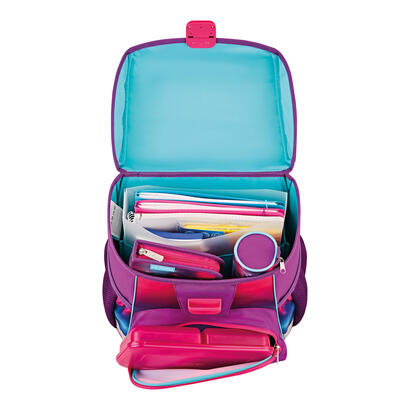 herlitz-loop-plus-funky-horse-juego-de-mochila-escolar-chica-poliester-rosa-purpura