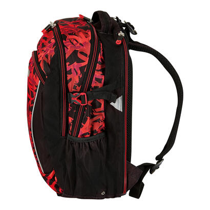 herlitz-ultimate-graffiti-mochila-deportiva-negro-rojo-poliester