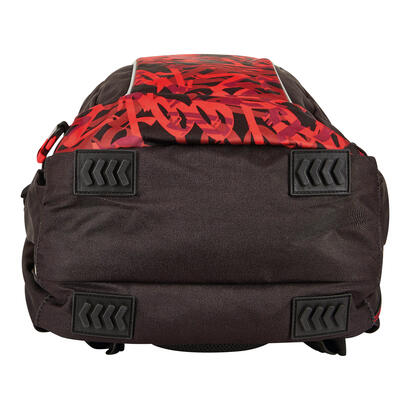 herlitz-ultimate-graffiti-mochila-deportiva-negro-rojo-poliester