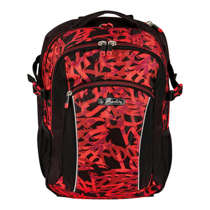 herlitz-ultimate-graffiti-mochila-deportiva-negro-rojo-poliester