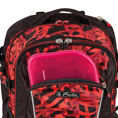 herlitz-ultimate-graffiti-mochila-deportiva-negro-rojo-poliester