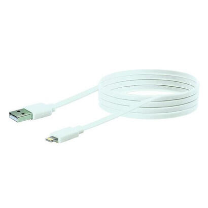 schwaiger-cable-usb-20-apple-lightning-20m-flachkabel-weiss