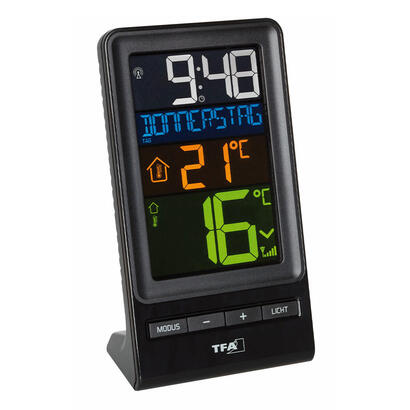 tfa-dostmann-30306401-termometro-ambiental-estacion-meteorologica-electronica-interior-exterior-negro