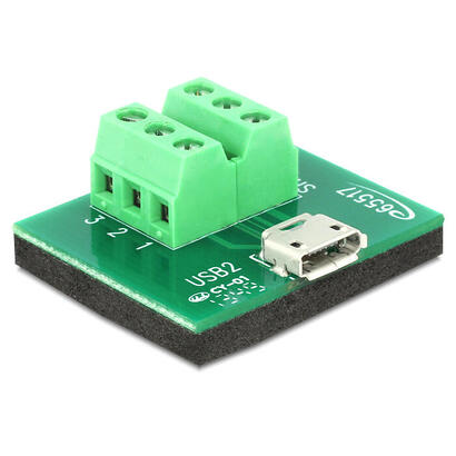 delock-adaptador-micro-usb-hembra-terminalblock-6-pin