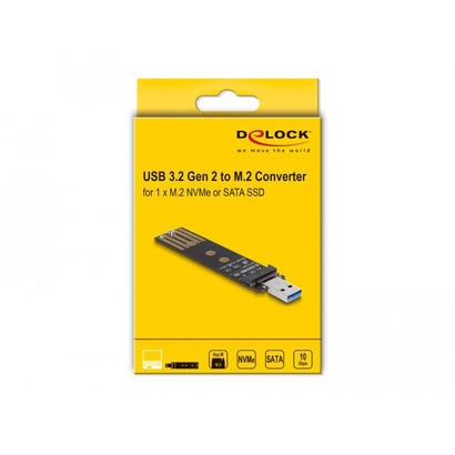 delock-combo-convertidor-para-m2-nvme-pcie-oder-sata-ssd-con-usb-32-gen-2