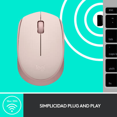 logitech-m171-raton-inalambrico-rosa-910-006865