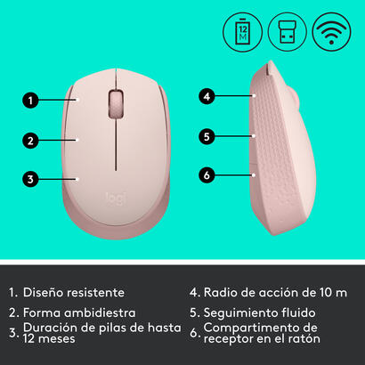 logitech-m171-raton-inalambrico-rosa-910-006865