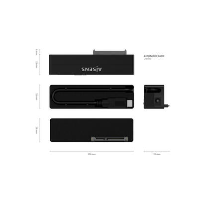 aisens-adaptador-sata-a-usb-c-usb-30usb31-gen1-para-discos-duros-25-y-35-con-alimentador-negro