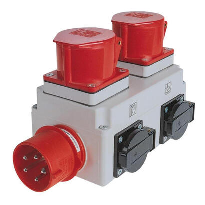 holzmann-ala1400v-unidad-de-distribucion-de-energia-pdu-2-salidas-ac-negro-gris-rojo