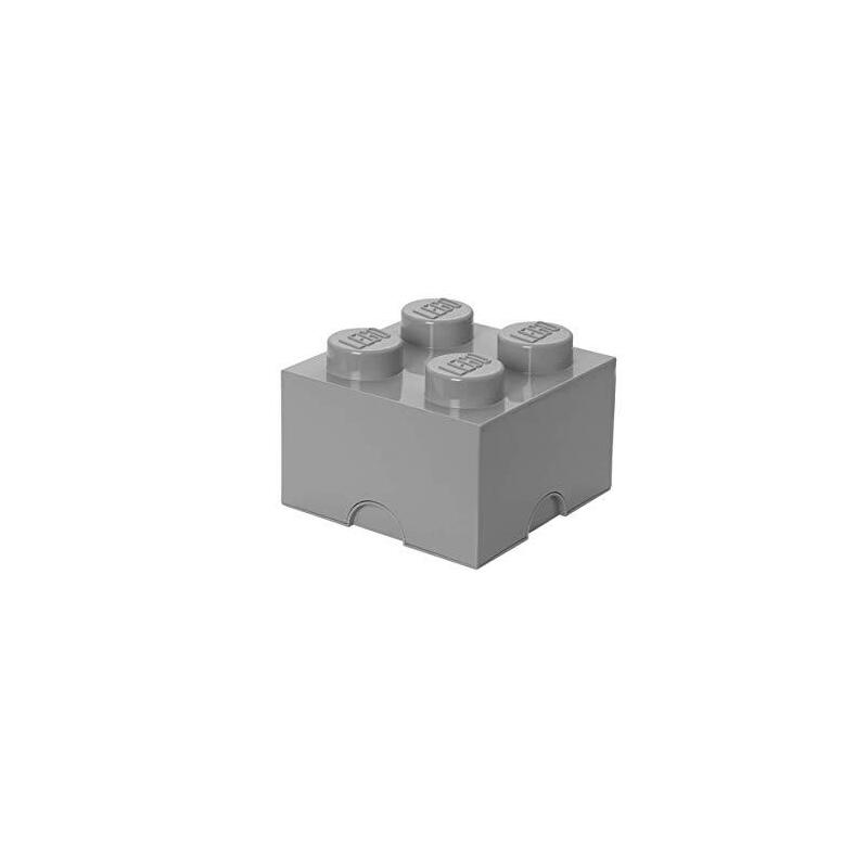 room-copenhagen-lego-storage-brick-4-gris-caja-de-almacenamiento-gris