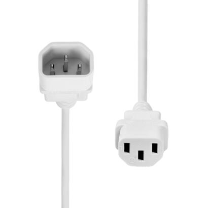 proxtend-pc-c13c14-003w-cable-de-transmision-blanco-3-m-c13-acoplador-c14-acoplador