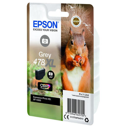 tinta-epson-squirrel-singlepack-grey-478xl-claria-photo-hd-ink-c13t04f64010