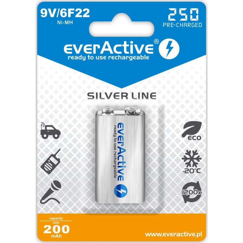 bateria-recargables-everactive-ni-mh-6f22-9v-250-mah-silver-line