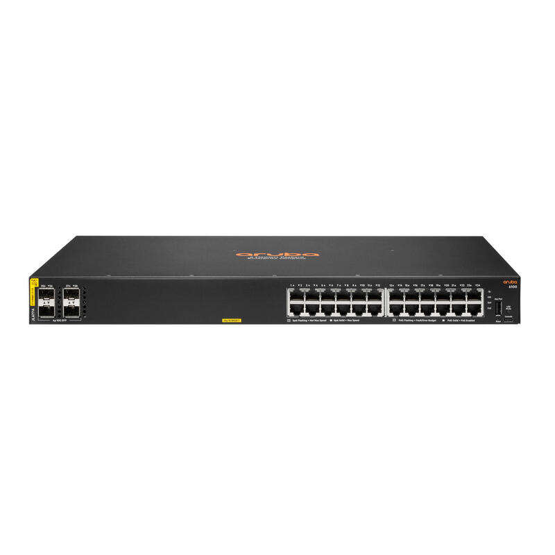 hpe-aruba-6100-24g-class4-poe-4sfp-370w-switch