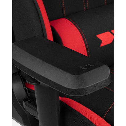 silla-gaming-drift-dr110br-tejido-negro-rojo