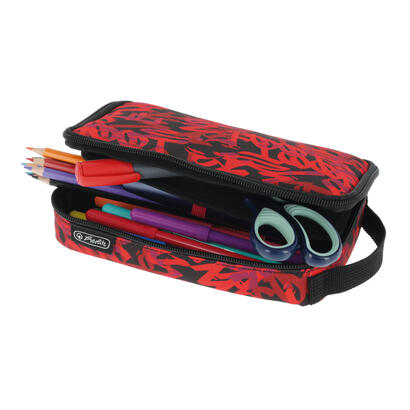 herlitz-2-go-graffiti-estuche-suave-poliester-negro-rojo