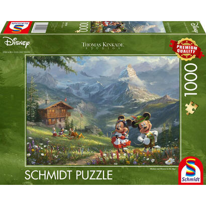 puzzle-schmidt-spiele-thomas-kinkade-studios-disney-mickey-minnie-in-den-alpen-59938